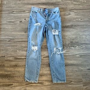 BDG UO High Rise Straight Ripped Jeans